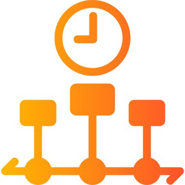 Zamanlama web simgesi, basit tasarım