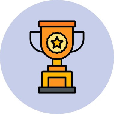 kupa simgesi vektör illüstrasyonu