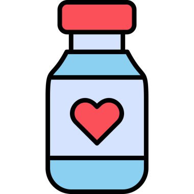 Vitamin Ağı simgesi basit illüstrasyon