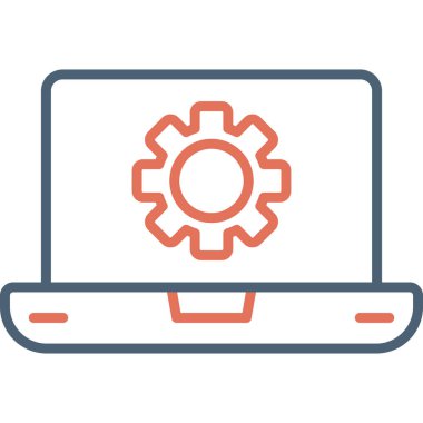 Bilgisayar. Web simgesi basit tasarım