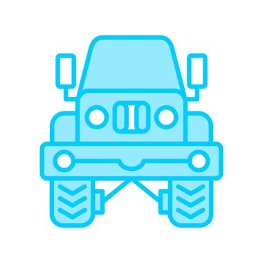 Bir kamyon simgesinin çizimi