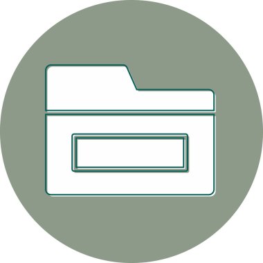 folder icon, web simple illustration