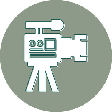 Video Kamera, grafik illüstrasyon simgesi