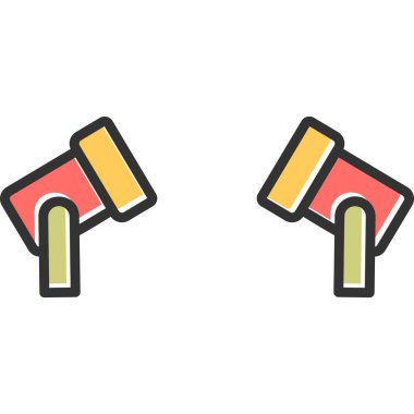 Spot Light Web simgesi basit illüstrasyon