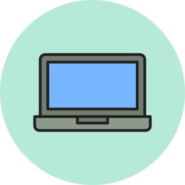 Bilgisayar. Web simgesi basit illüstrasyon