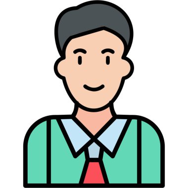 Manager, Businessman User logo, simple icon for web page 