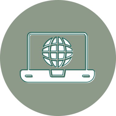 genel internet vektör renk simgesi