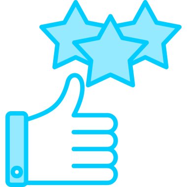 Başparmağını kaldır. Web simgesi basit illüstrasyon