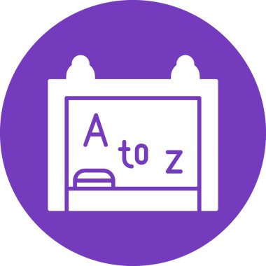 Bir okul simgesinin vektör illüstrasyonu