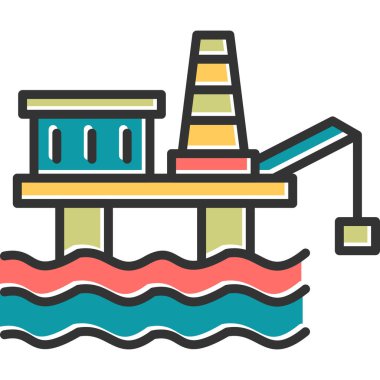 su tankı simgesi, vektör illüstrasyonu