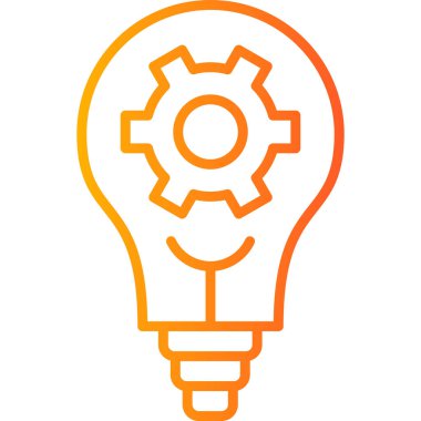 Bir fikrim var. Web simgesi basit illüstrasyon