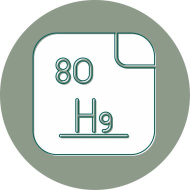 Merkür illüstrasyon simgesi vektörü