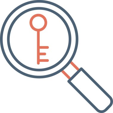 vektör tuşları simgesi renk arkaplanında izole edildi