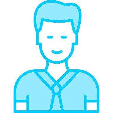 Manager, Businessman User logo, simple icon for web page 