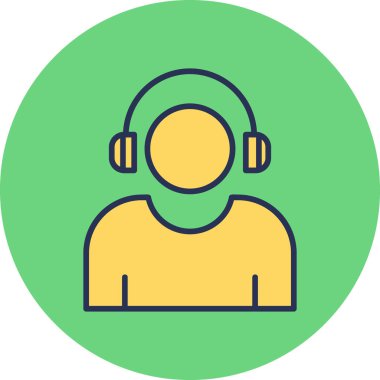 Çağrı merkezi ikon vektör illüstrasyonu