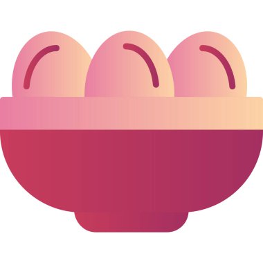 Paskalya. Web simgesi basit illüstrasyon