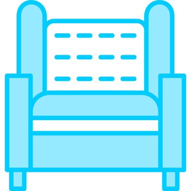 Kanepe. Web simgesi basit illüstrasyon