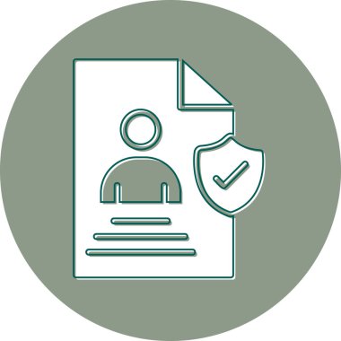 User logo an Data, simple icon for web page  