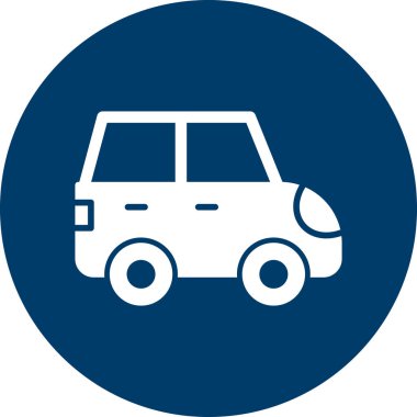 araç web simgesi basit illüstrasyon