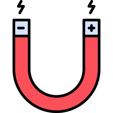 mıknatıs simgesi vektör çizimi 