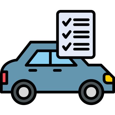 Checklist icon, vector illustration simple design