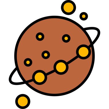 Gezegen simge vektör çizim