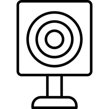 hedef simge vektör illüstrasyonu