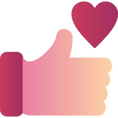 başparmak yukarı simgesi, vektör illüstrasyonu