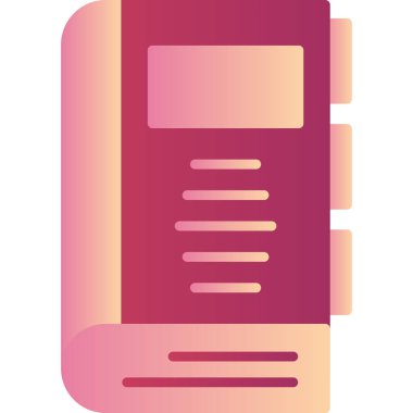 Kitap. Web simgesi basit illüstrasyon