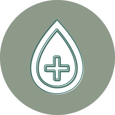 Kan damlası. Web simgesi