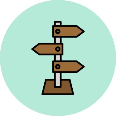 Projeniz için yön ok simgesi