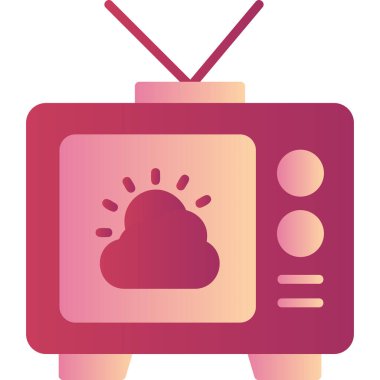 TV simgesi vektör illüstrasyonunda iklim