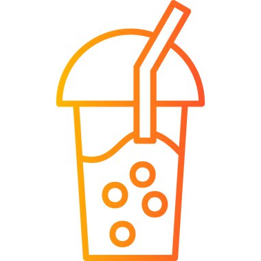 Gazoz. Web simgesi basit illüstrasyon