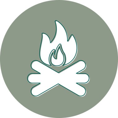 Ateş simgesinin vektör illüstrasyonu