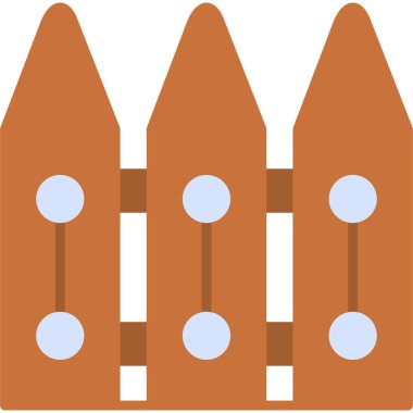 Basit bir çit simgesinin vektör çizimi