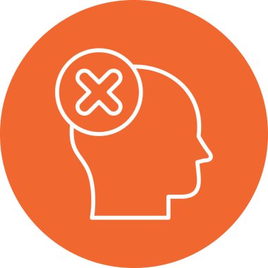 Yanlış düşünüyorsun modern simge vektör illüstrasyonu