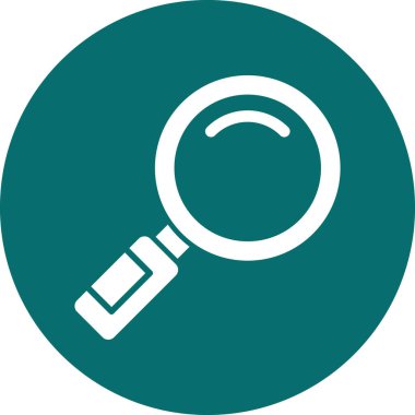 Büyütme cam ağ ikonu vektör illüstrasyonu