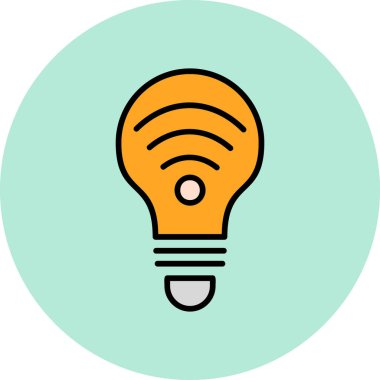 ampul simgesi vektör illüstrasyonu