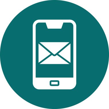 ileti ikonu vektör illüstrasyonu