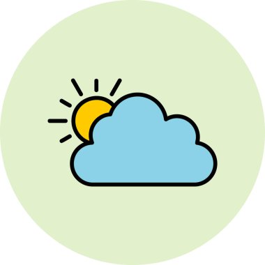 vector cloud technology icon illustration