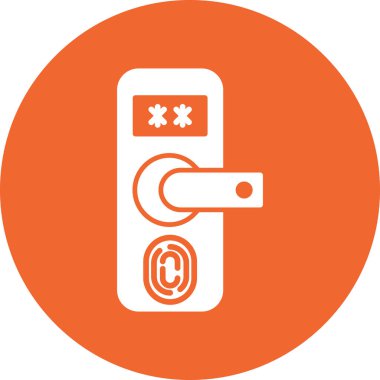 Parmak izi simgesinin vektör illüstrasyonu