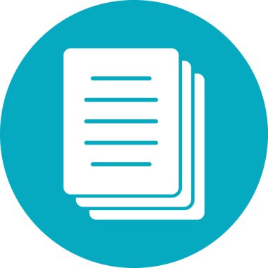 Belge simgesinin vektör illüstrasyonu