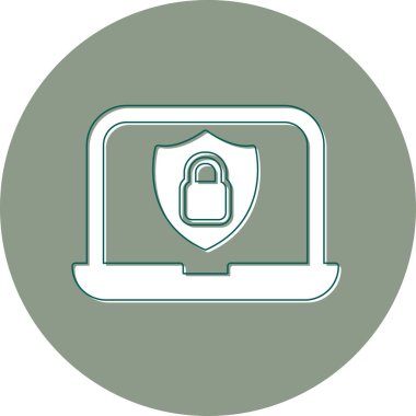 Data Security modern simgesinin vektör illüstrasyonu