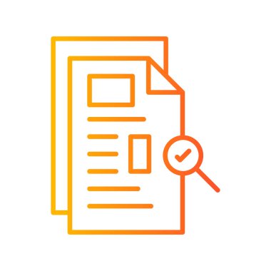 belge simgesi vektör illüstrasyonu