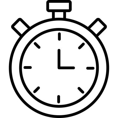 Kronometre Web simgesi basit tasarım