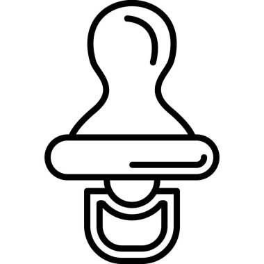 Emzik simgesi vektör çizimi