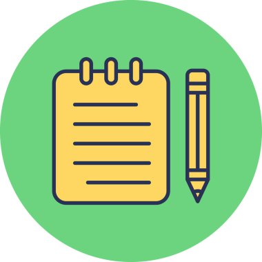 Belge simgesinin vektör illüstrasyonu