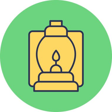 Fener modern simgesi, vektör illüstrasyonu