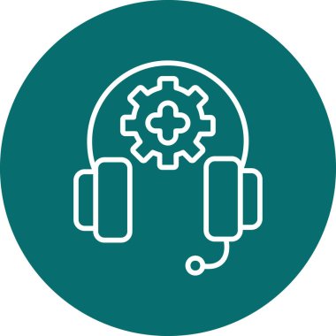 Destek. Web simgesi vektör illüstrasyonu