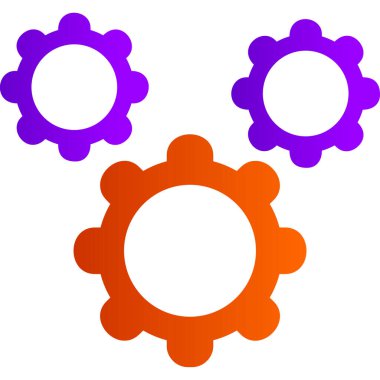 Gear modern simge, vektör illüstrasyonu